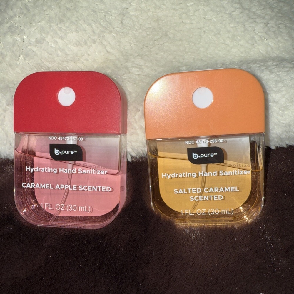 2‎ B.Pure Hydrating Hand Sanitizers Spray Salted Caramel & Caramel Apple
